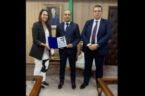 صادي يستقبل بطلة التنس على الكراسي المتحركة إيمان طوبال