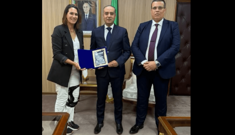 صادي يستقبل بطلة التنس على الكراسي المتحركة إيمان طوبال