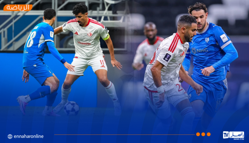 محرز وبونجاح يقودان الشمال لإسقاط الهلال السعودي بثلاثية