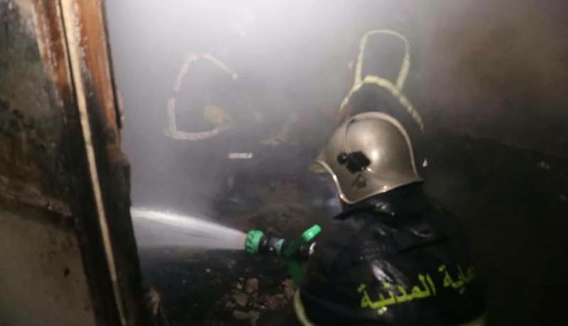 العاصمة.. إخماد حريق شبّ بشاليهات في عين المالحة وإسعاف 5 أشخاص