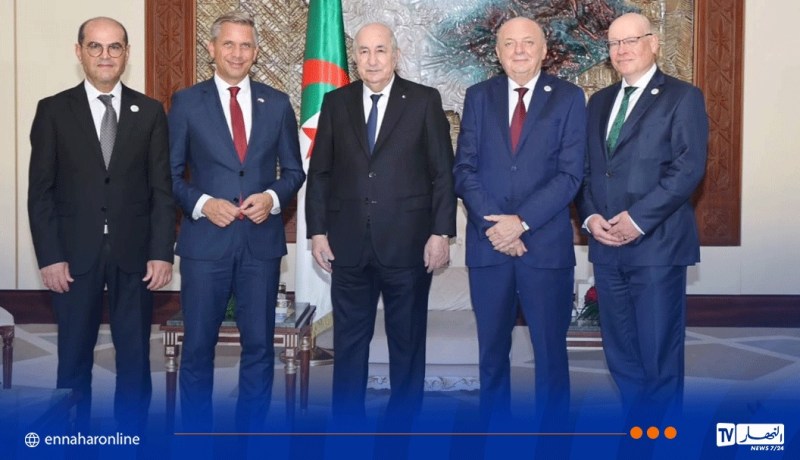 رئيس الجمهورية يستقبل وزراء الطاقة للدول المنخرطة في مشروع الممر الجنوبي للهيدروجين