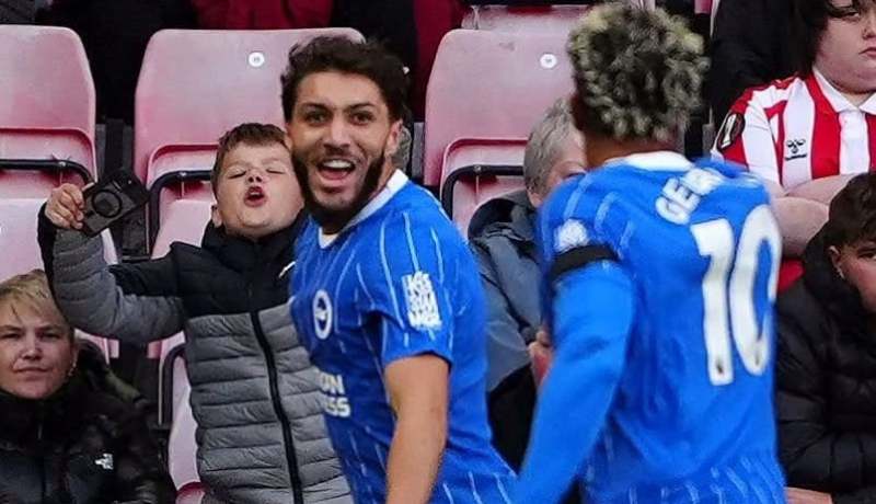 حجام يفتتح عداده التهديفي مع برايتون