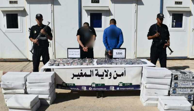 شرطة المغير تحجز 5200 كيس شمة وتفكك شبكة لتهريب عتاد الإعلام الآلي