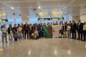 استقبال اول دفعة من الطلبة الصينيين بمطار هواري بومدين الدولي