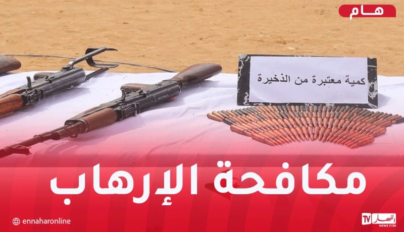 توقيف 9 عناصر دعم للإرهاب واسترجاع أسلحة وذخيرة