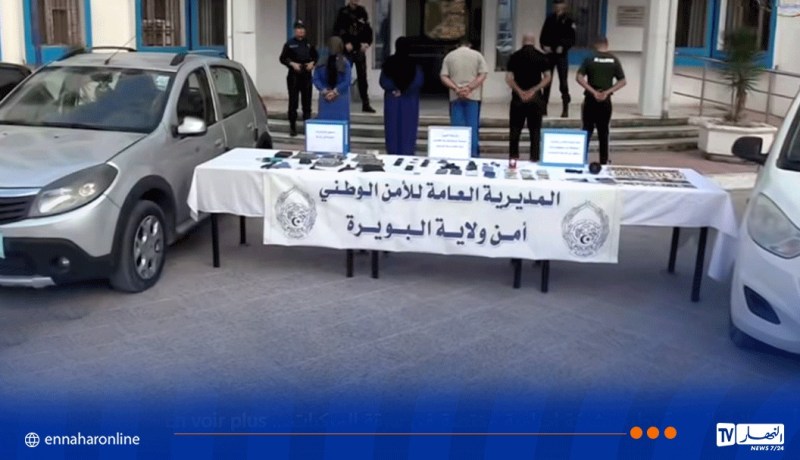 من بينهم إمرأتان.. الإطاحة بشبكة لسرقة المركبات في البويرة