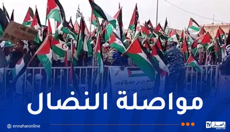 مظاهرات شعبية حاشدة بمخيم بوجدور للاجئين الصحراويين