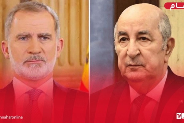 الرئيس تبون يعزي ملك إسبانيا في ضحايا حادث القطارين بطليطلة