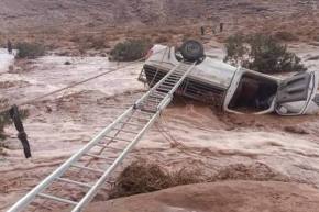 التقلبات الجوية.. إنقاذ أب وابنته والبحث جار عن مفقودين جرفتهم السيول متواصلة