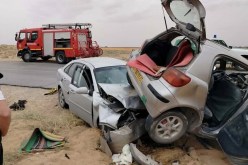الأغواط.. 9 جرحى في اصطدام بين سيارتين بوادي مرة