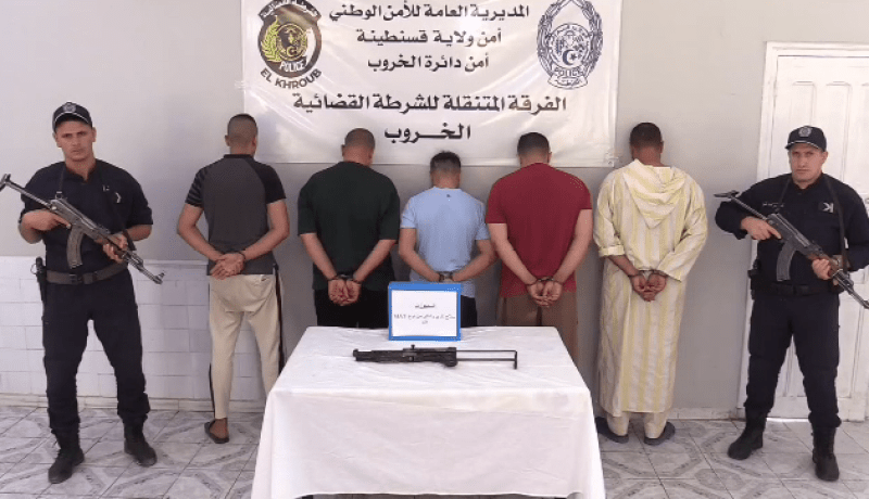قسنطينة: تفكيك جماعة إجرامية مختصة في بيع وتهريب الأسلحة النارية