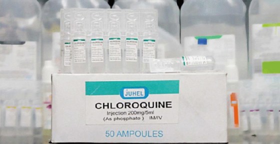 Traitement à la chloroquine: Pas de complications chez les patients