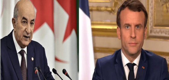 Echange téléphonique entre Tebboune et Macron