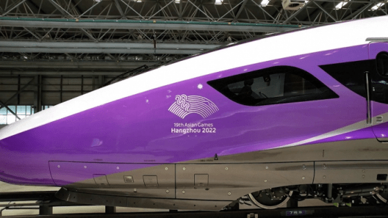 La Chine dévoile un TGV conçu pour les Jeux asiatiques de Hangzhou