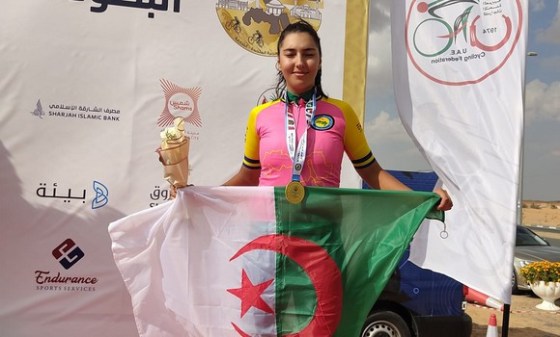 Nesrine Houili , première cycliste algérienne qualifiée aux JO 2024